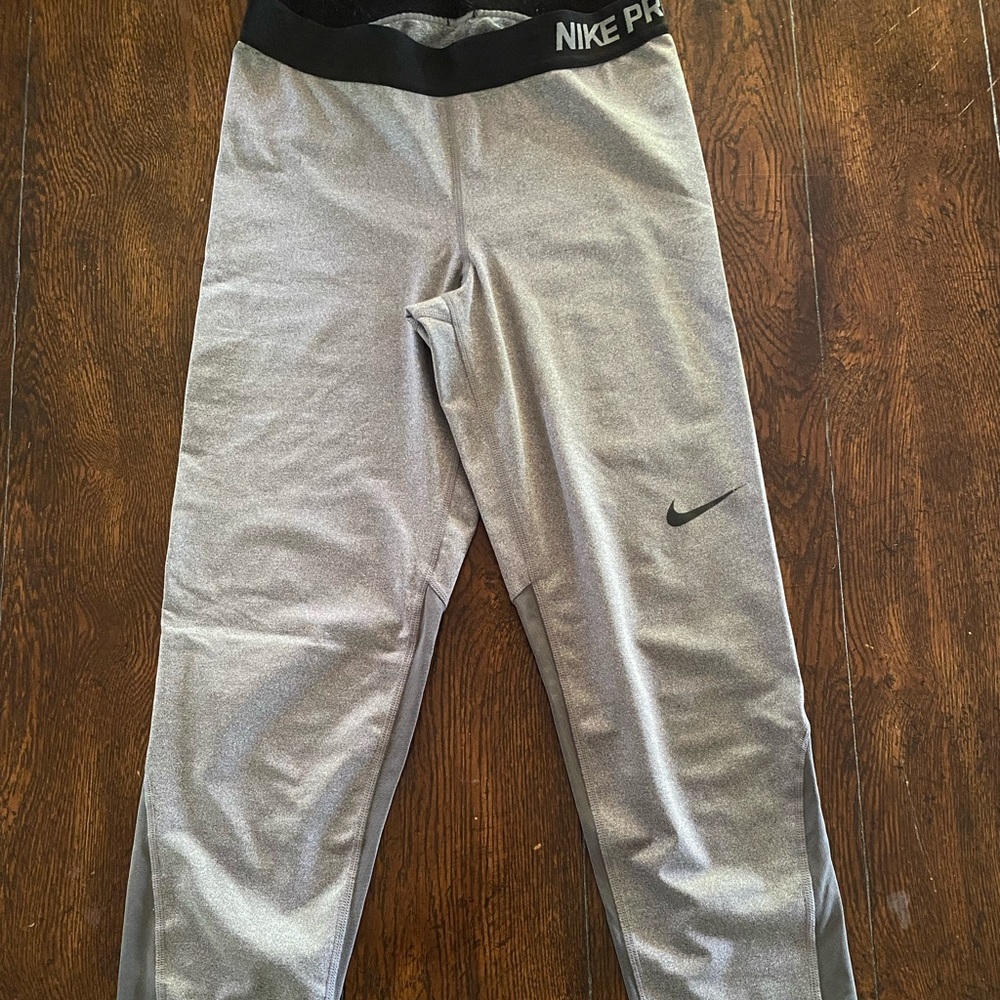Gray Nike Pro Leggings